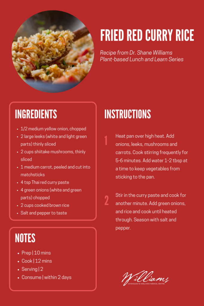 Thai red curry fried rice